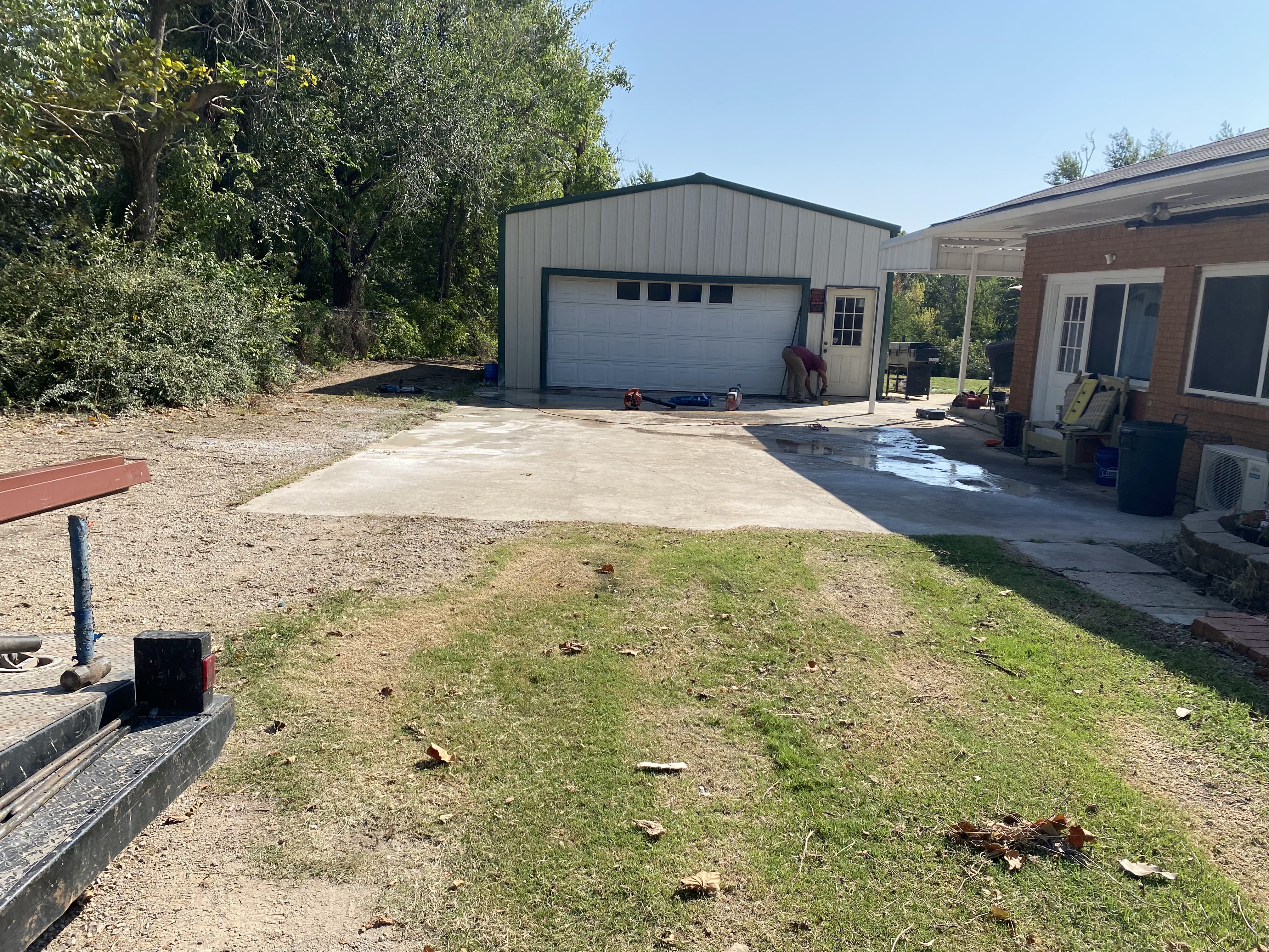 Carport before construction by Forever Carports